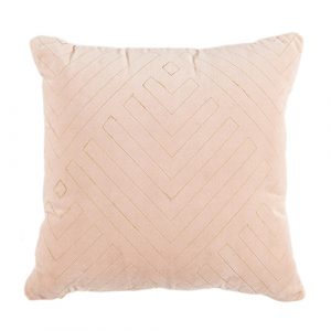 pink velvet cushion gold details