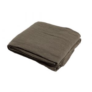 green linen waffle bedspread 270x280cm