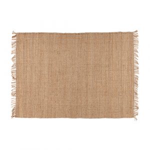naturel heavy weave hemp rug
